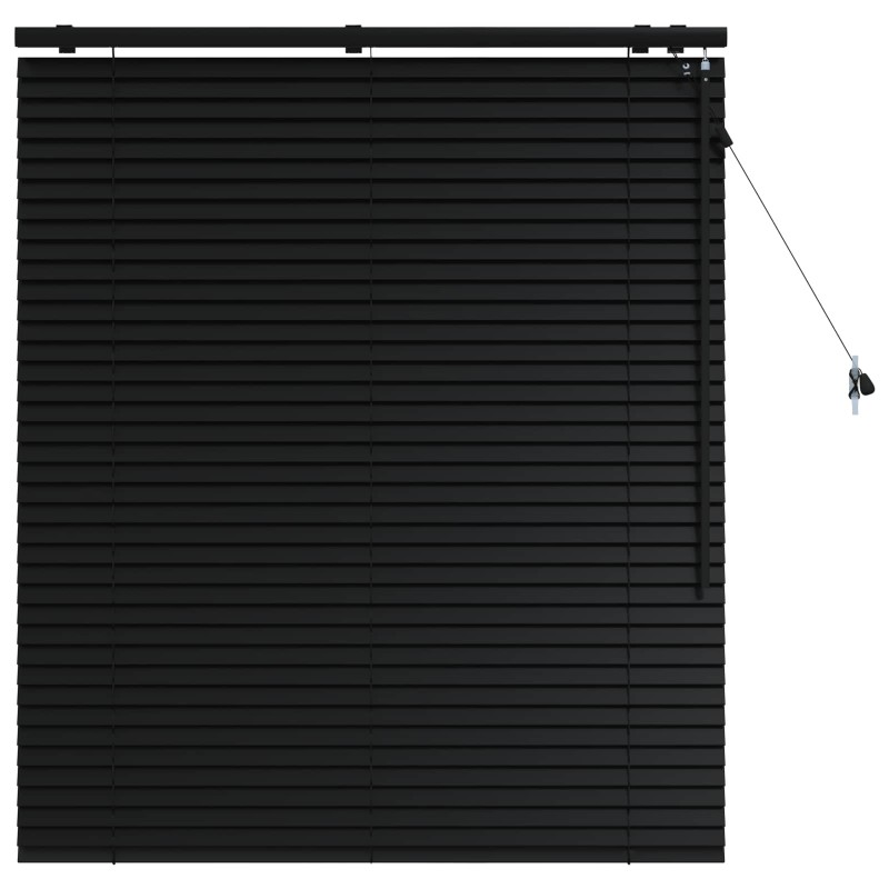 vidaXL Βενετσιάνικη Σκίαση Μαύρο 110 x 130 cm 35 mm