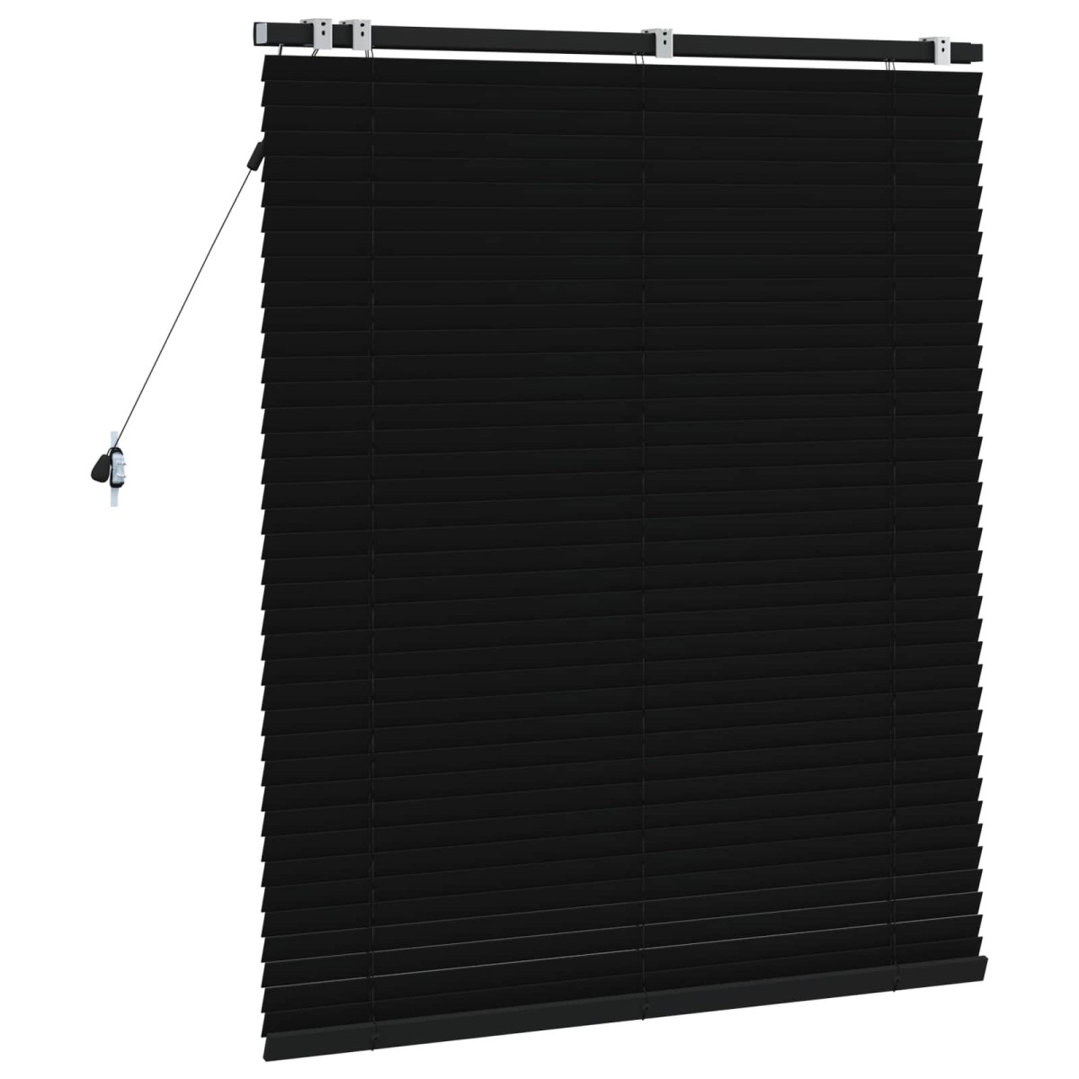 vidaXL Βενετσιάνικη Σκίαση Μαύρο 120 x 130 εκ 35 mm