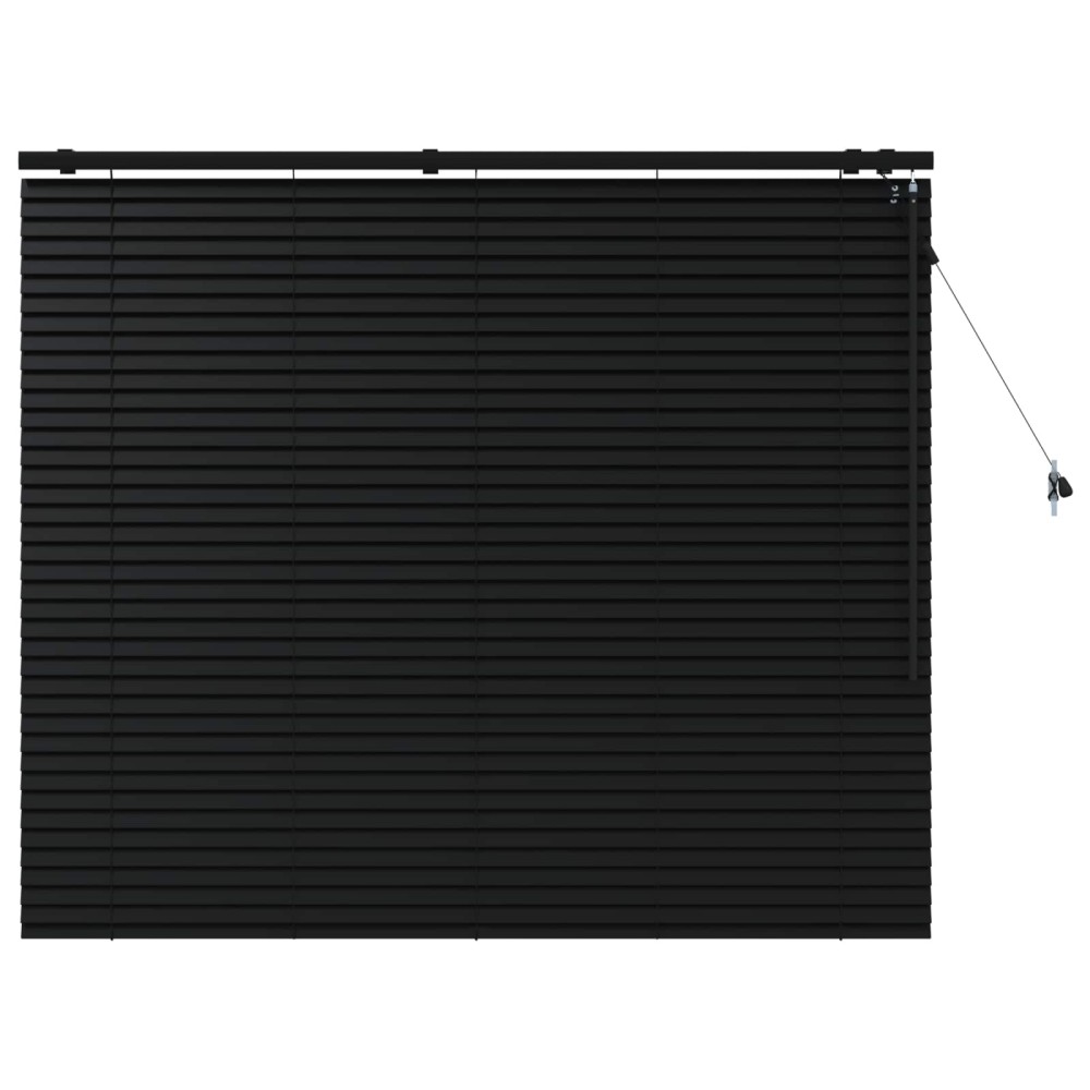 vidaXL Βενετσιάνικη Σκίαση Μαύρο 135 x 130 εκ 35 mm