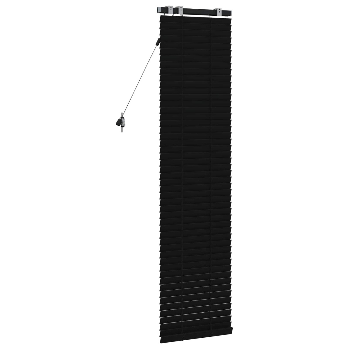 vidaXL Βενετσιάνικη Σκίαση Μαύρο 50 x 160 εκ. 35 mm
