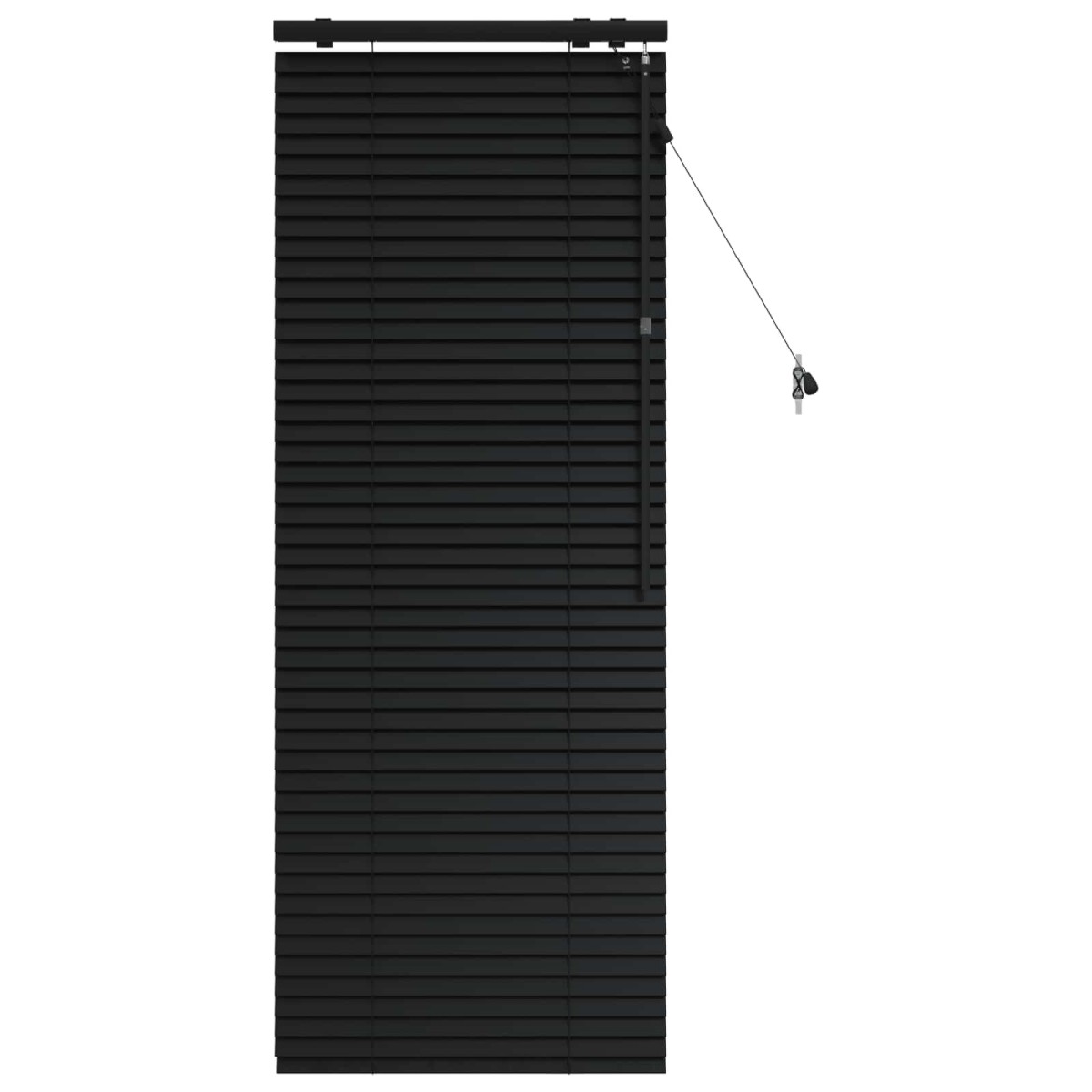 vidaXL Βενετσιάνικη Σκίαση Μαύρο 55 x 160 εκ. 35 mm