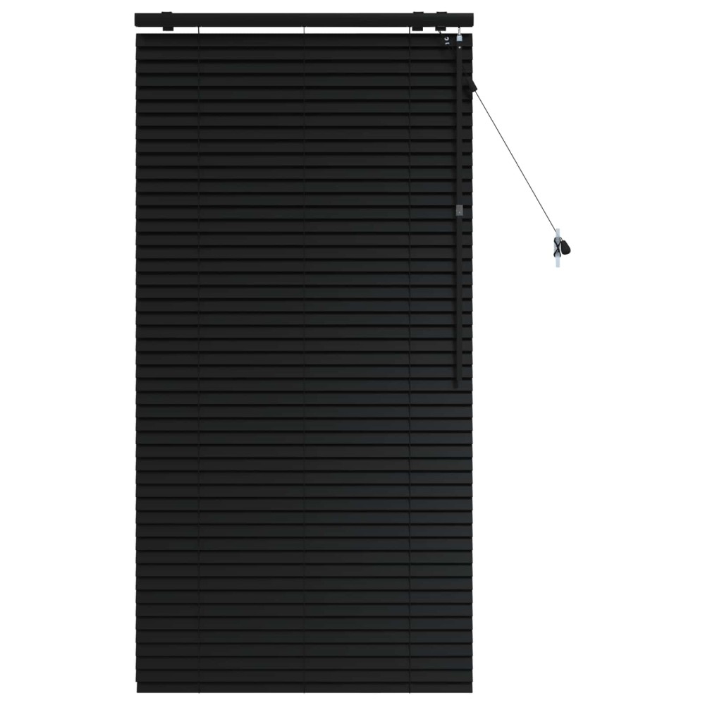 vidaXL Βενετσιάνικη Σκίαση Μαύρο 75 x 160 εκ. 35 mm