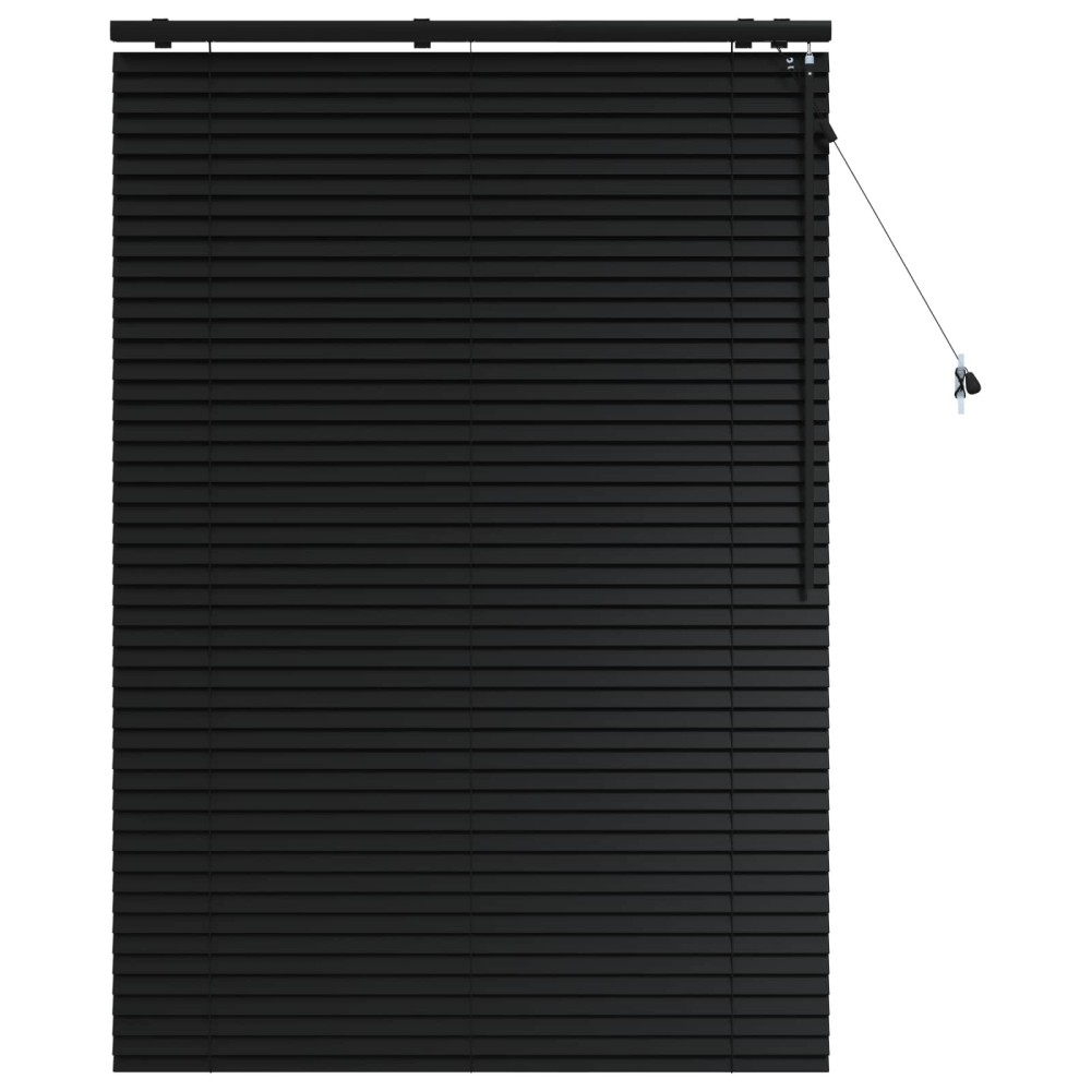 vidaXL Βενετσιάνικη Σκίαση Μαύρο 100 x 160 cm 35 mm