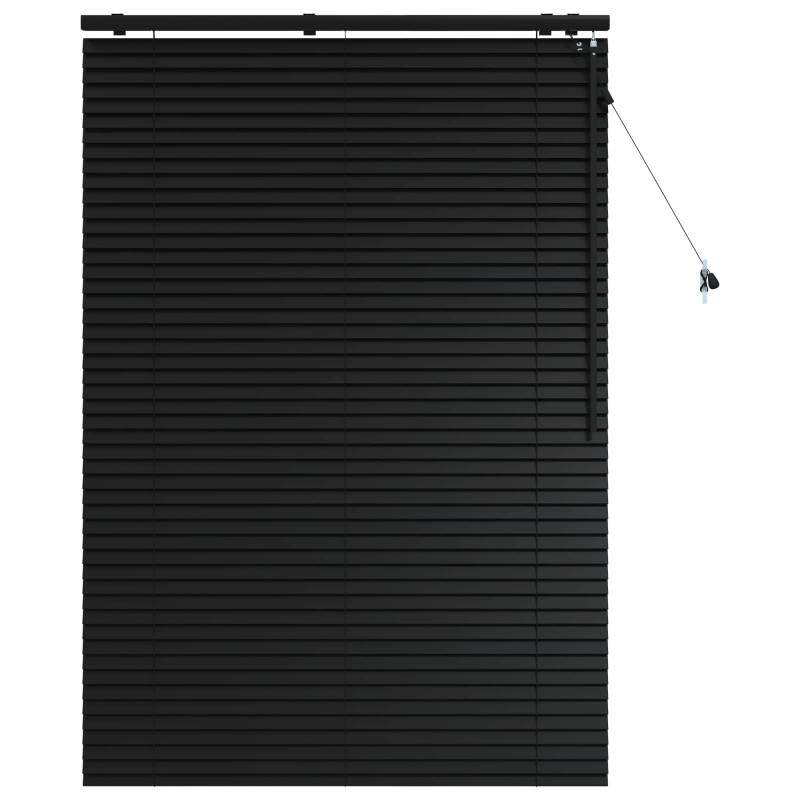 vidaXL Βενετσιάνικη Σκίαση Μαύρο 110 x 160 cm 35 mm