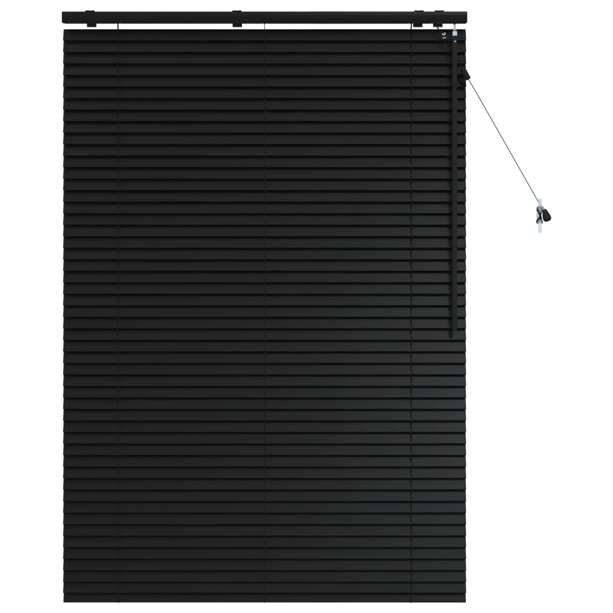vidaXL Βενετσιάνικη Σκίαση Μαύρο 115 x 160 εκ. 35 mm