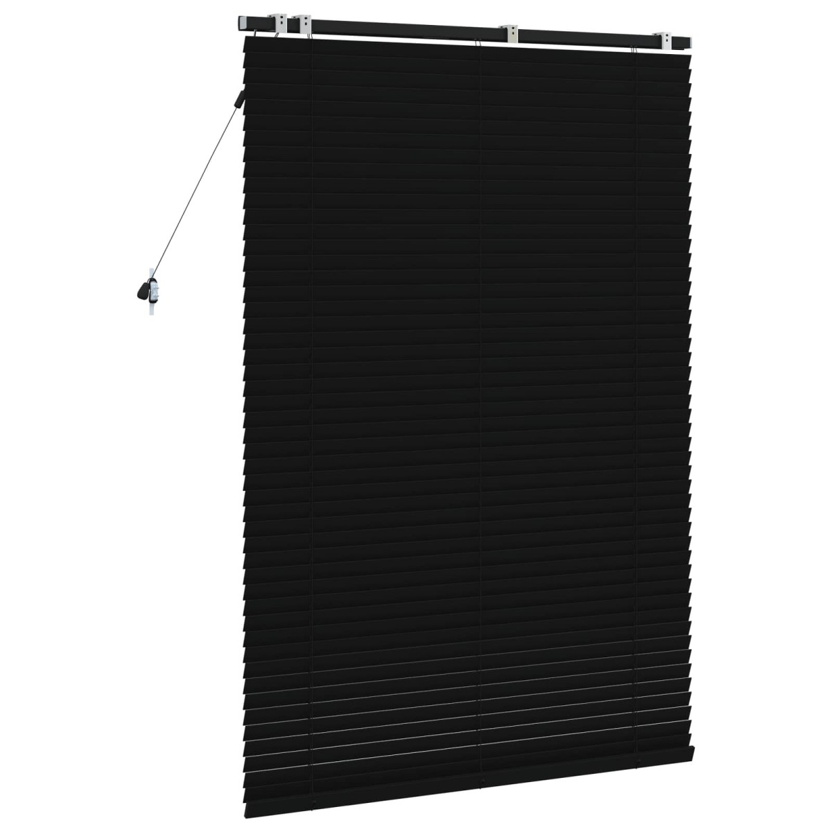 vidaXL Βενετσιάνικη Σκίαση Μαύρο 120 x 160 cm 35 mm