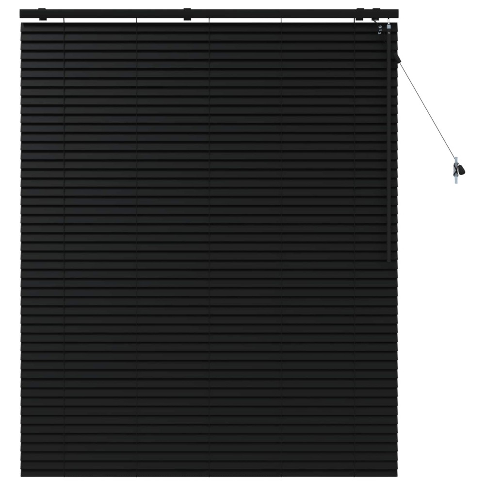 vidaXL Βενετσιάνικη Σκίαση Μαύρο 125 x 160 εκ. 35 mm