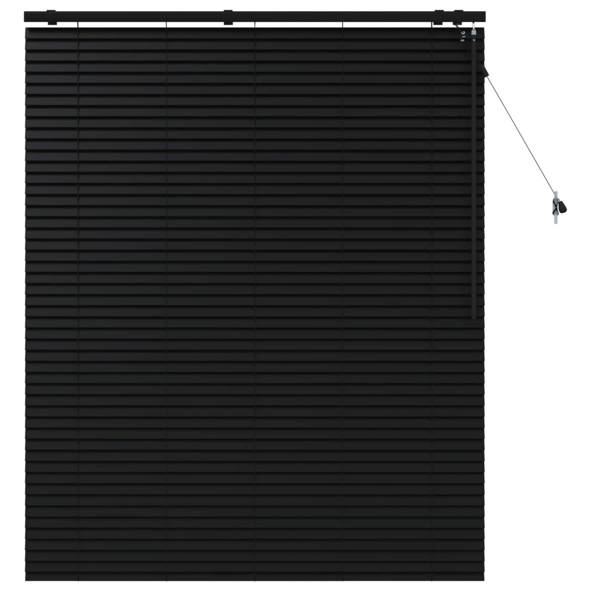 vidaXL Βενετσιάνικη Σκίαση Μαύρο 125 x 160 εκ. 35 mm