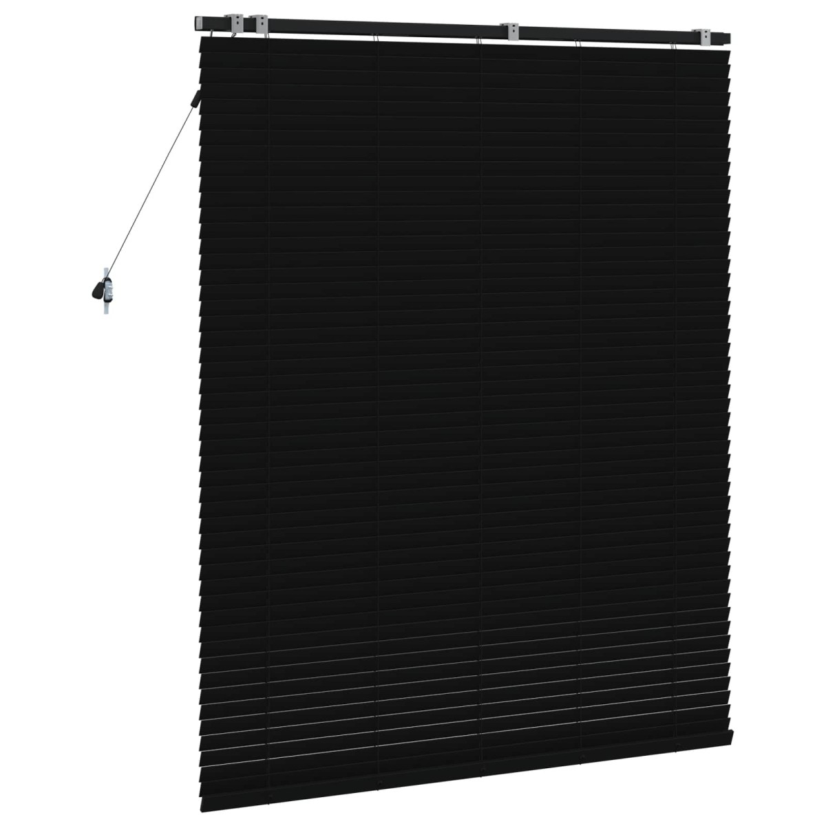 vidaXL Βενετσιάνικη Σκίαση Μαύρο 125 x 160 εκ. 35 mm
