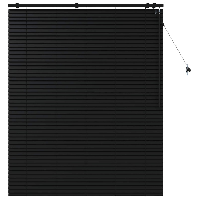 vidaXL Βενετσιάνικη Σκίαση Μαύρο 140 x 160 cm 35 mm