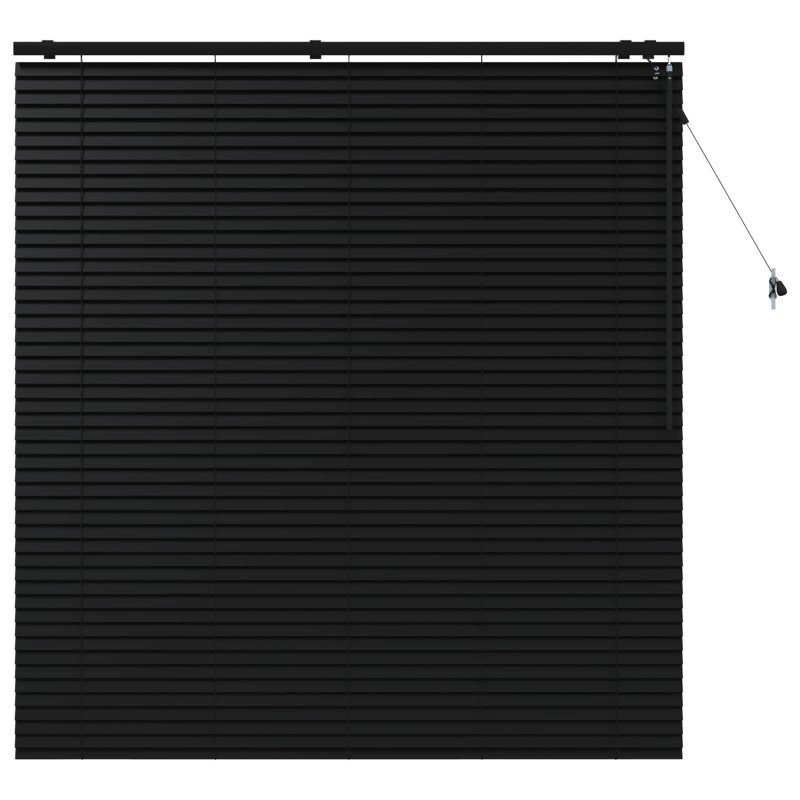 vidaXL Βενετσιάνικη Σκίαση Μαύρο 145 x 160 εκ. 35 mm