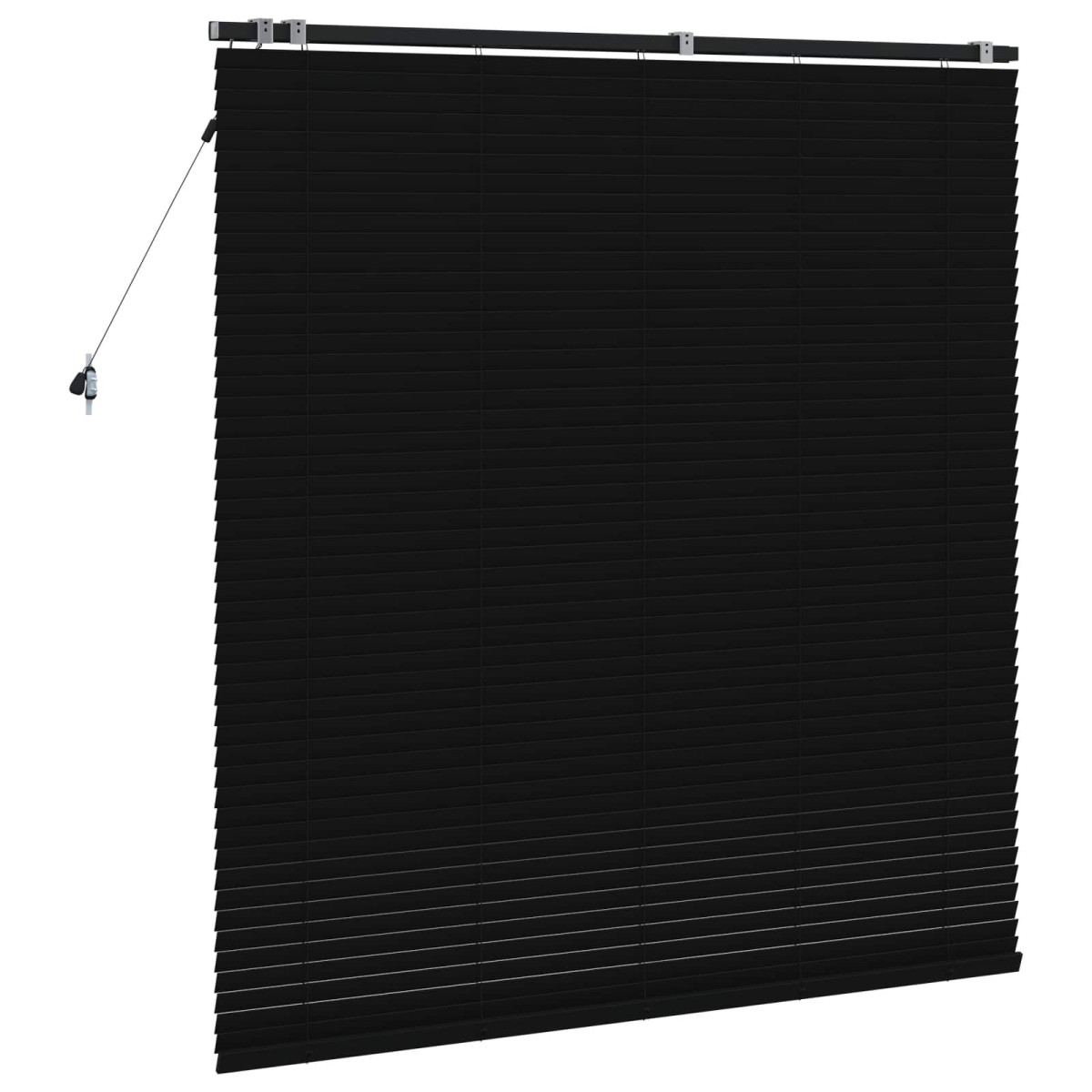 vidaXL Βενετσιάνικη Σκίαση Μαύρο 150 x 160 cm 35 mm