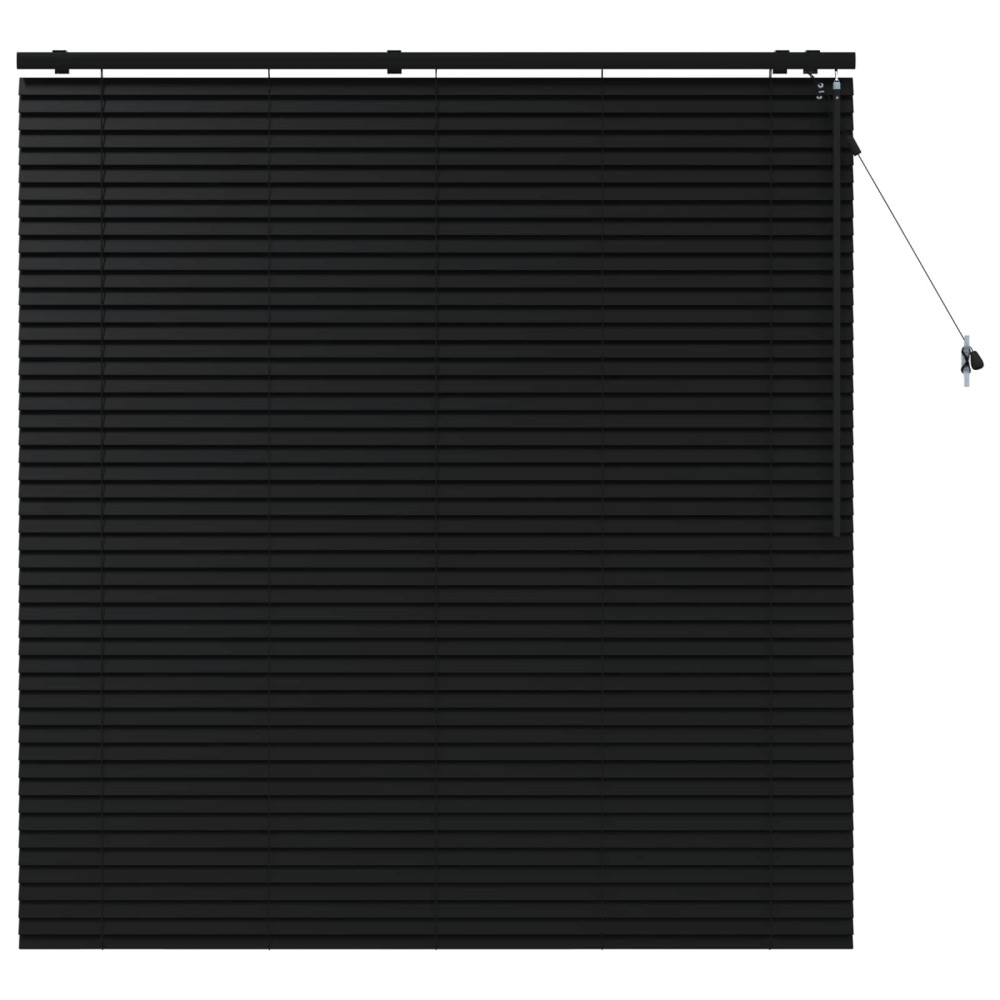 vidaXL Βενετσιάνικη Σκίαση Μαύρο 160 x 160 cm 35 mm