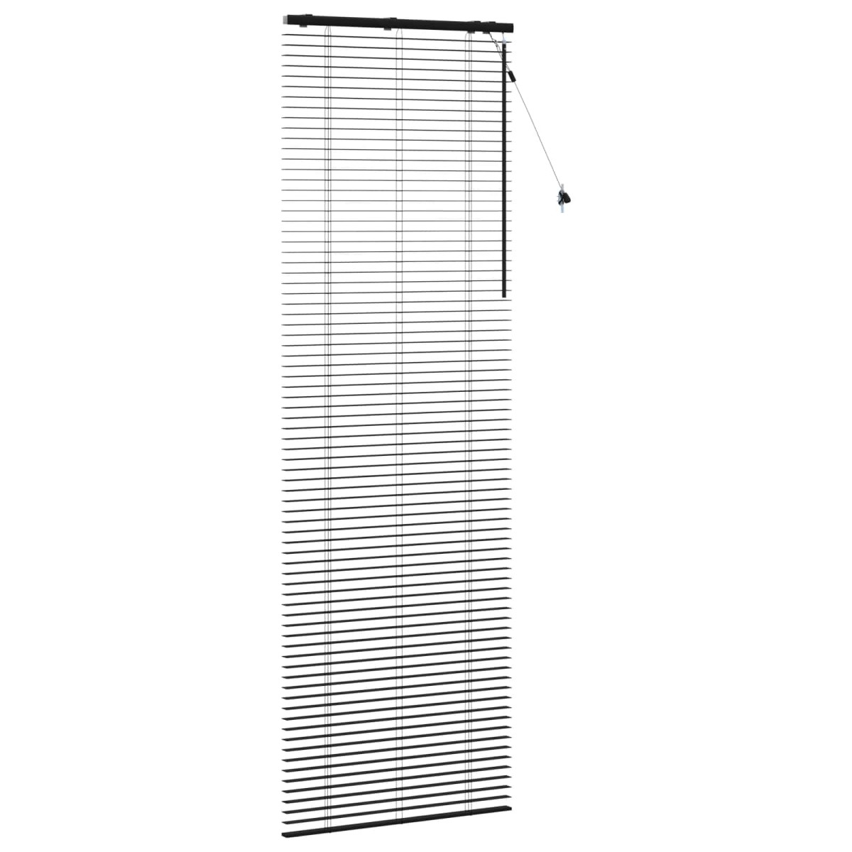 vidaXL Βενετσιάνικη Σκίαση Μαύρο 85 x 250 cm 35 mm