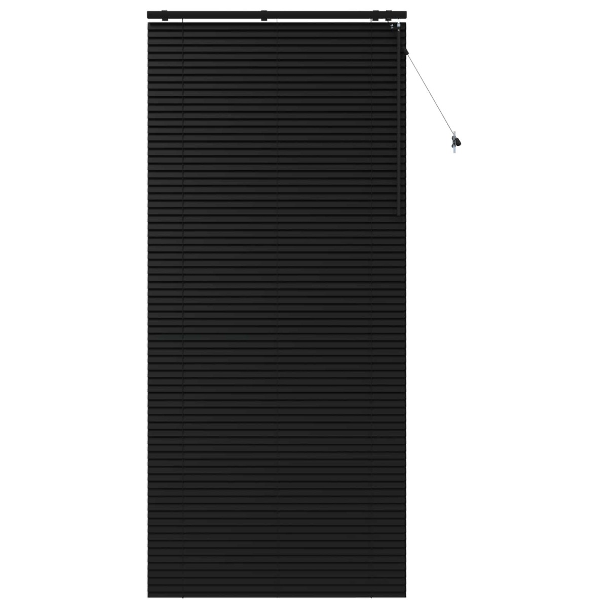 vidaXL Βενετσιάνικη Σκίαση Μαύρο 120 x 250 cm 35 mm