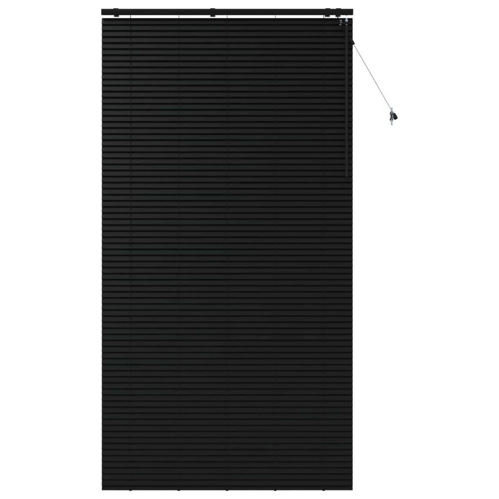 vidaXL Βενετσιάνικη Σκίαση Μαύρο 130 x 250 εκ. 35 mm