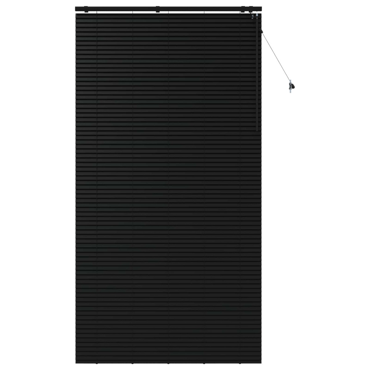 vidaXL Βενετσιάνικη Σκίαση Μαύρο 130 x 250 εκ. 35 mm