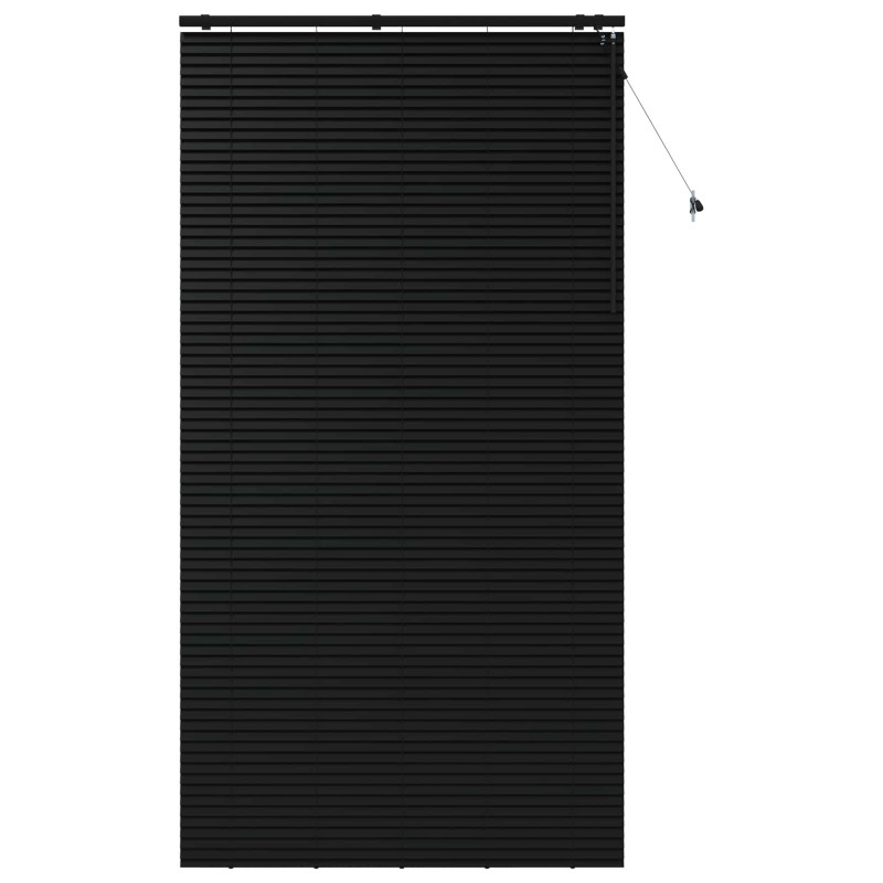vidaXL Βενετσιάνικη Σκίαση Μαύρο 135 x 250 εκ. 35 mm
