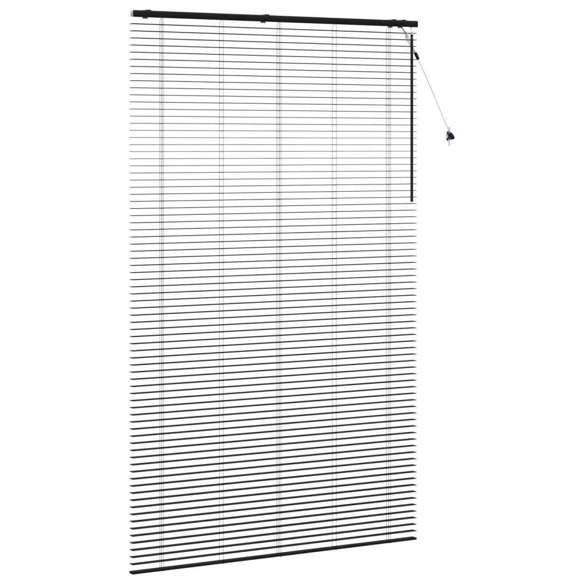 vidaXL Βενετσιάνικη Σκίαση Μαύρο 160 x 250 cm 35 mm