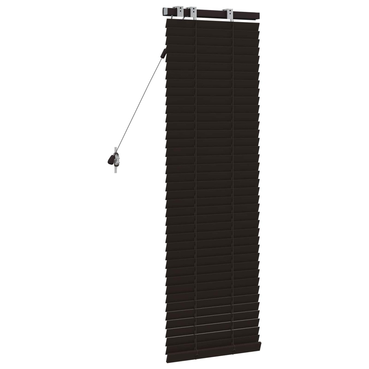 vidaXL Βενετσιάνικη Σκίαση Σκούρο Καφέ 45 x 130 εκ 35 mm