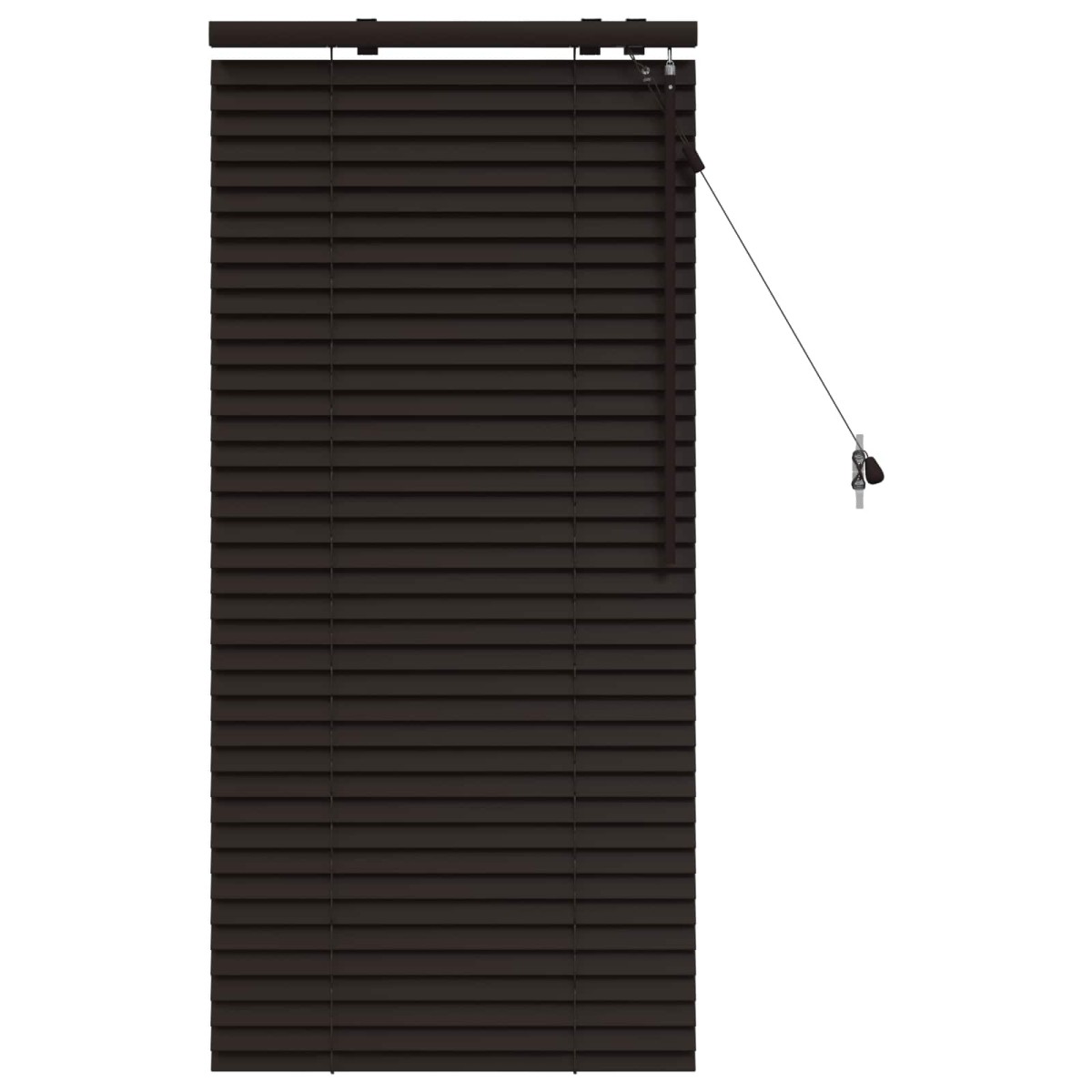 vidaXL Βενετσιάνικη Σκίαση Σκούρο Καφέ 65 x 130 εκ 35 mm
