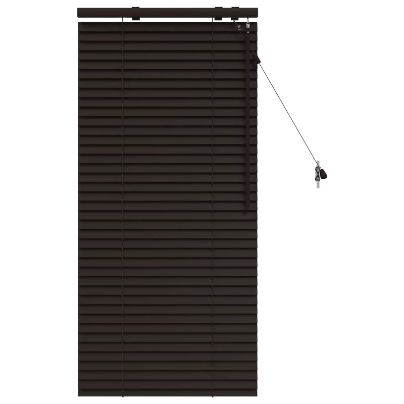 vidaXL Βενετσιάνικη Σκίαση Σκούρο Καφέ 65 x 130 εκ 35 mm