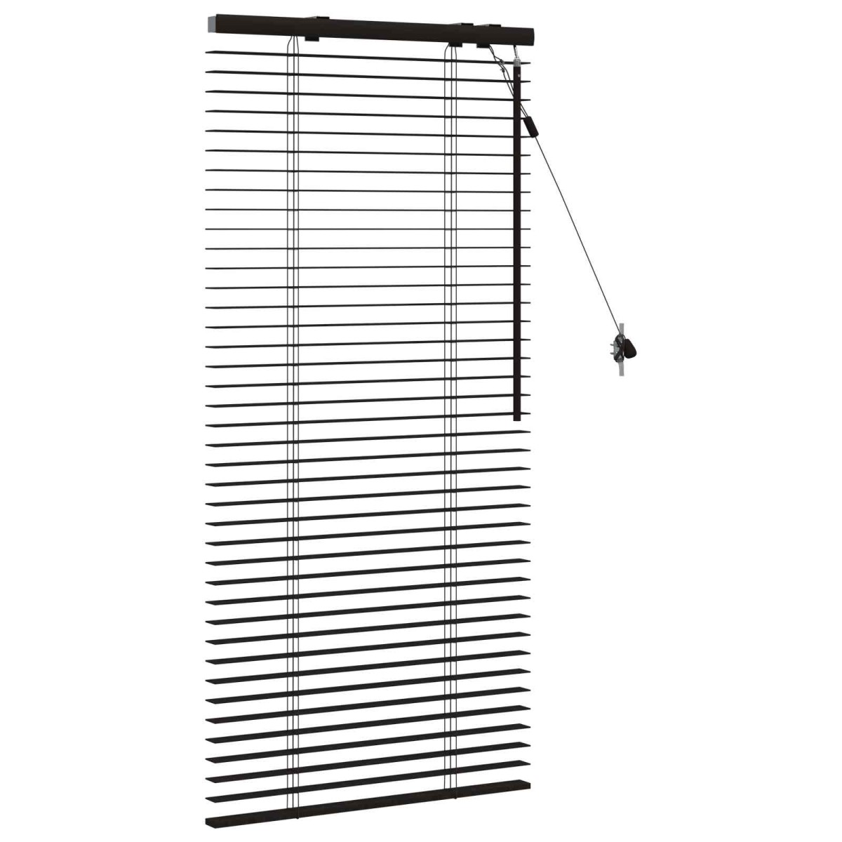 vidaXL Βενετσιάνικη Σκίαση Σκούρο Καφέ 65 x 130 εκ 35 mm