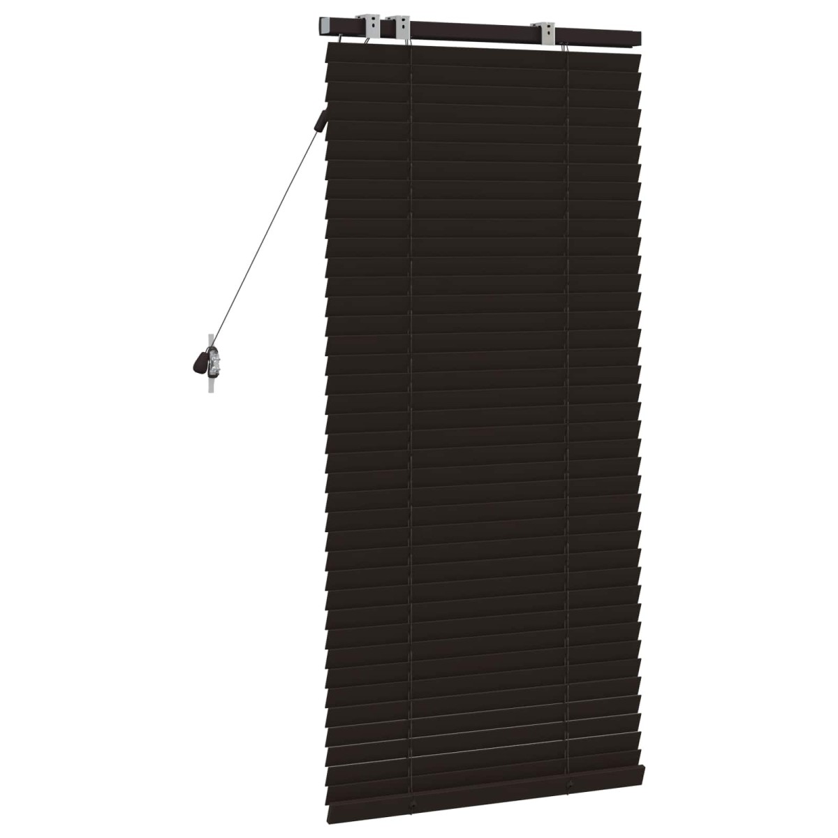 vidaXL Βενετσιάνικη Σκίαση Σκούρο Καφέ 65 x 130 εκ 35 mm