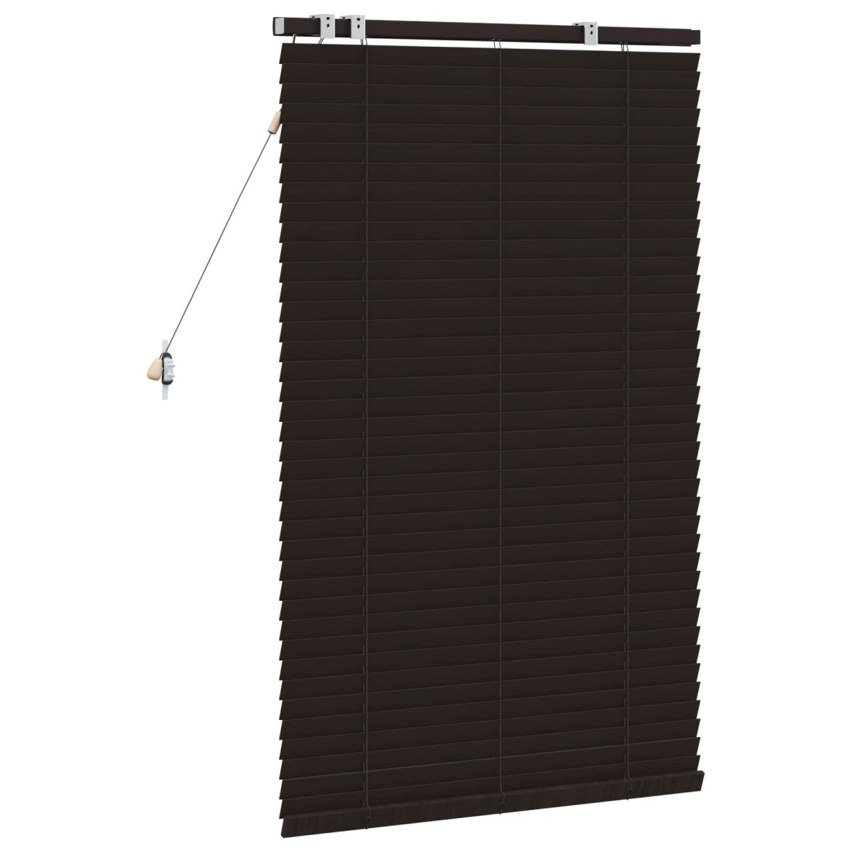 vidaXL Βενετσιάνικη Σκίαση Σκούρο Καφέ 90 x 130 εκ 35 mm