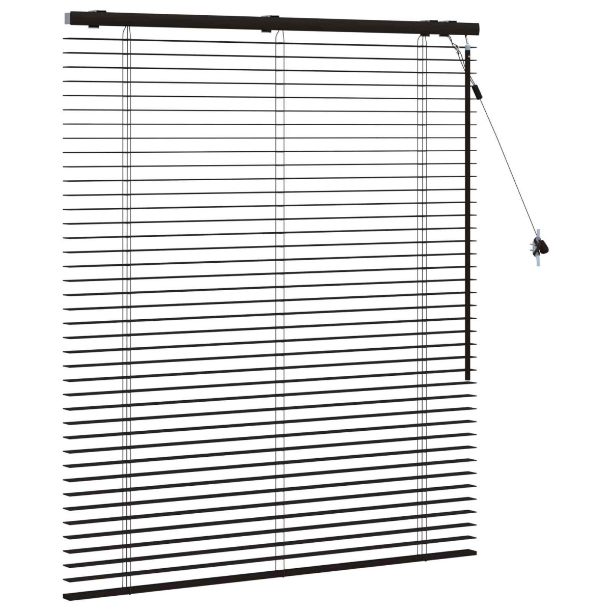 vidaXL Βενετσιάνικη Σκίαση Σκούρο Καφέ 100 x 130 cm 35 mm
