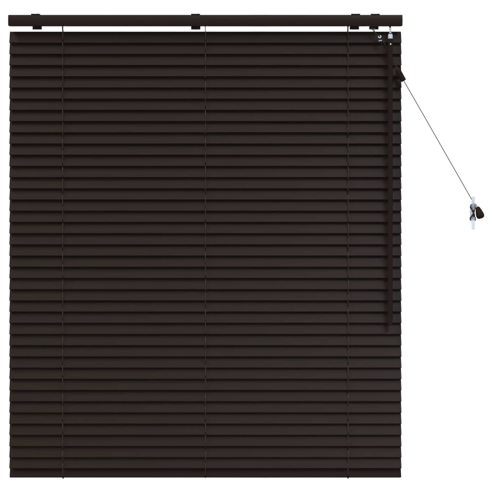 vidaXL Βενετσιάνικη Σκίαση Σκούρο Καφέ 110 x 130 cm 35 mm