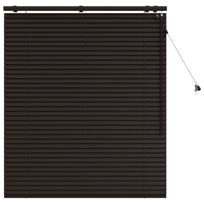vidaXL Βενετσιάνικη Σκίαση Σκούρο Καφέ 110 x 130 cm 35 mm