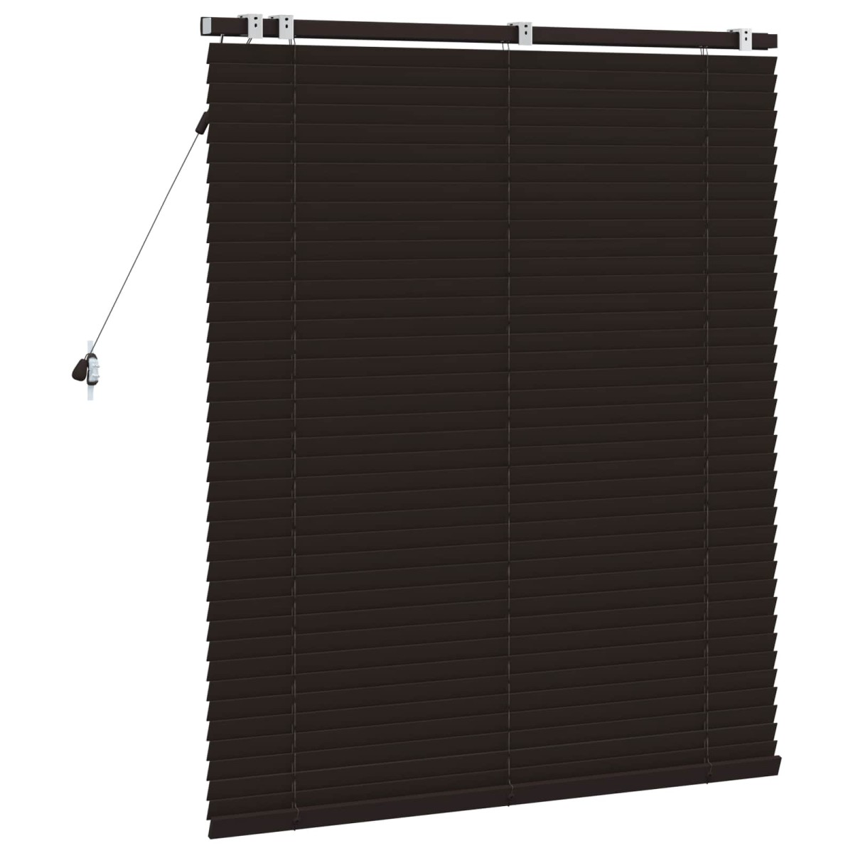 vidaXL Βενετσιάνικη Σκίαση Σκούρο Καφέ 120 x 130 εκ 35 mm