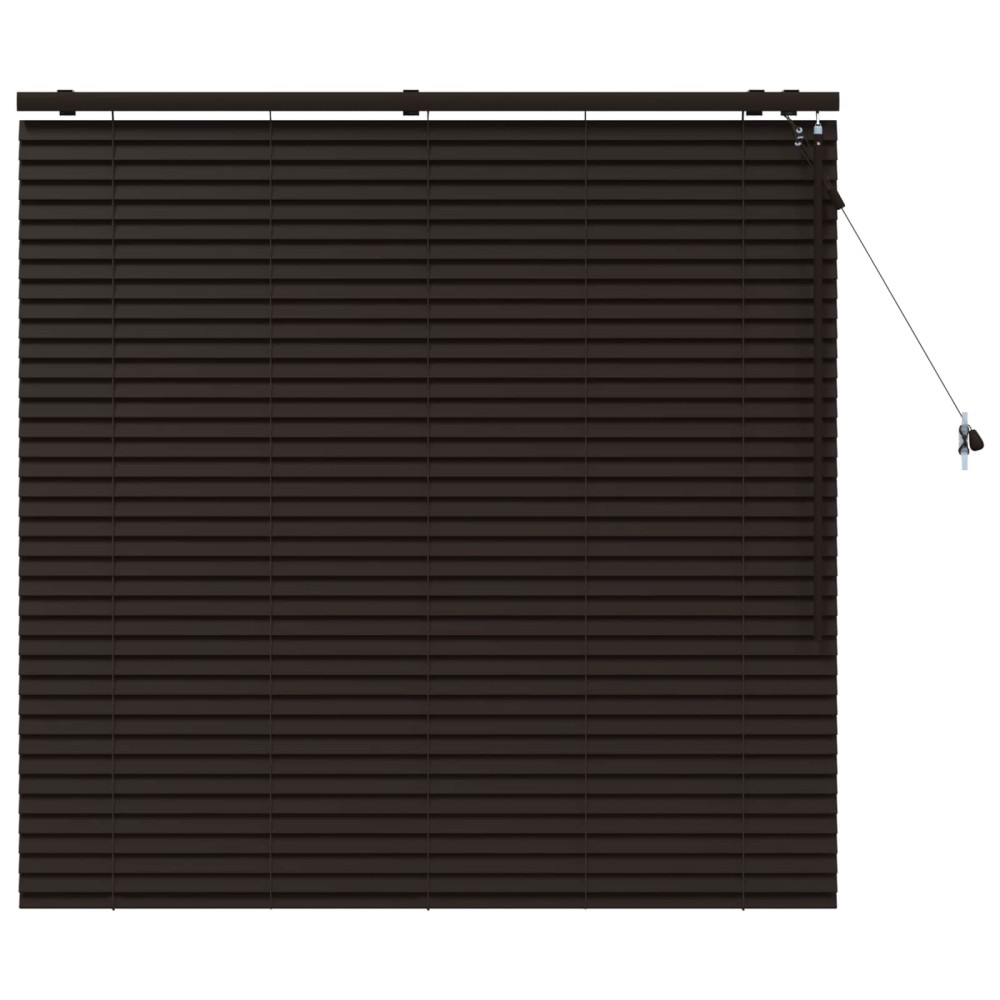 vidaXL Βενετσιάνικη Σκίαση Σκούρο Καφέ 135 x 130 εκ 35 mm