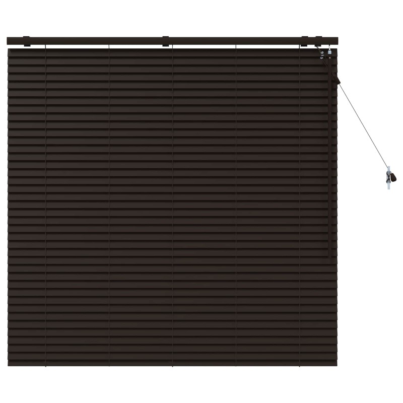 vidaXL Βενετσιάνικη Σκίαση Σκούρο Καφέ 140 x 130 εκ 35 mm