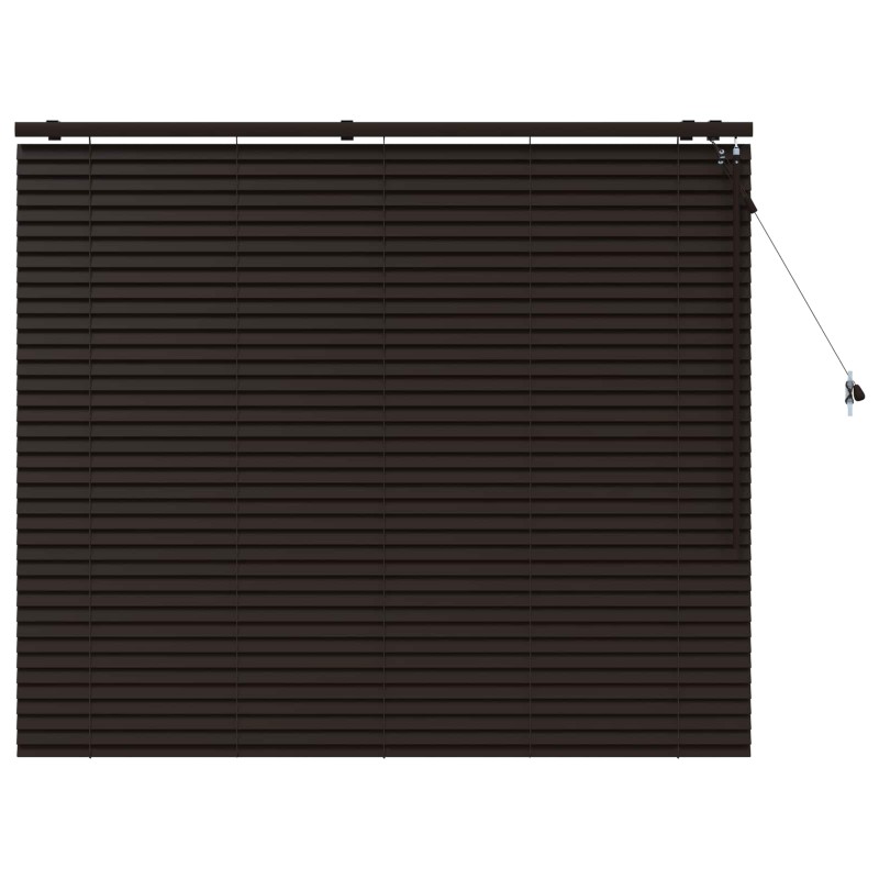 vidaXL Βενετσιάνικη Σκίαση Σκούρο Καφέ 155 x 130 εκ 35 mm
