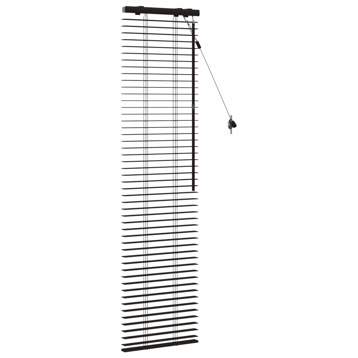 vidaXL Βενετσιάνικη Σκίαση Σκούρο Καφέ 40 x 160 cm 35 mm