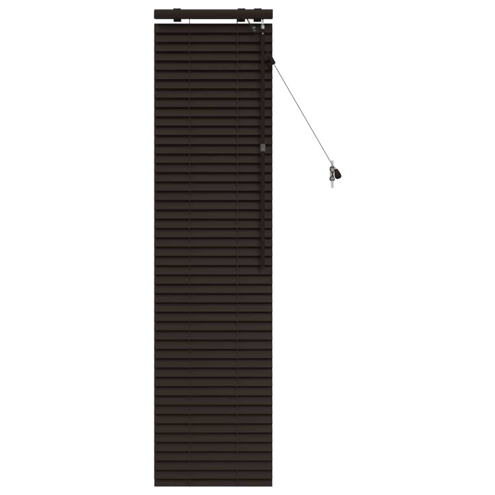 vidaXL Βενετσιάνικη Σκίαση Σκούρο Καφέ 45 x 160 εκ. 35 mm