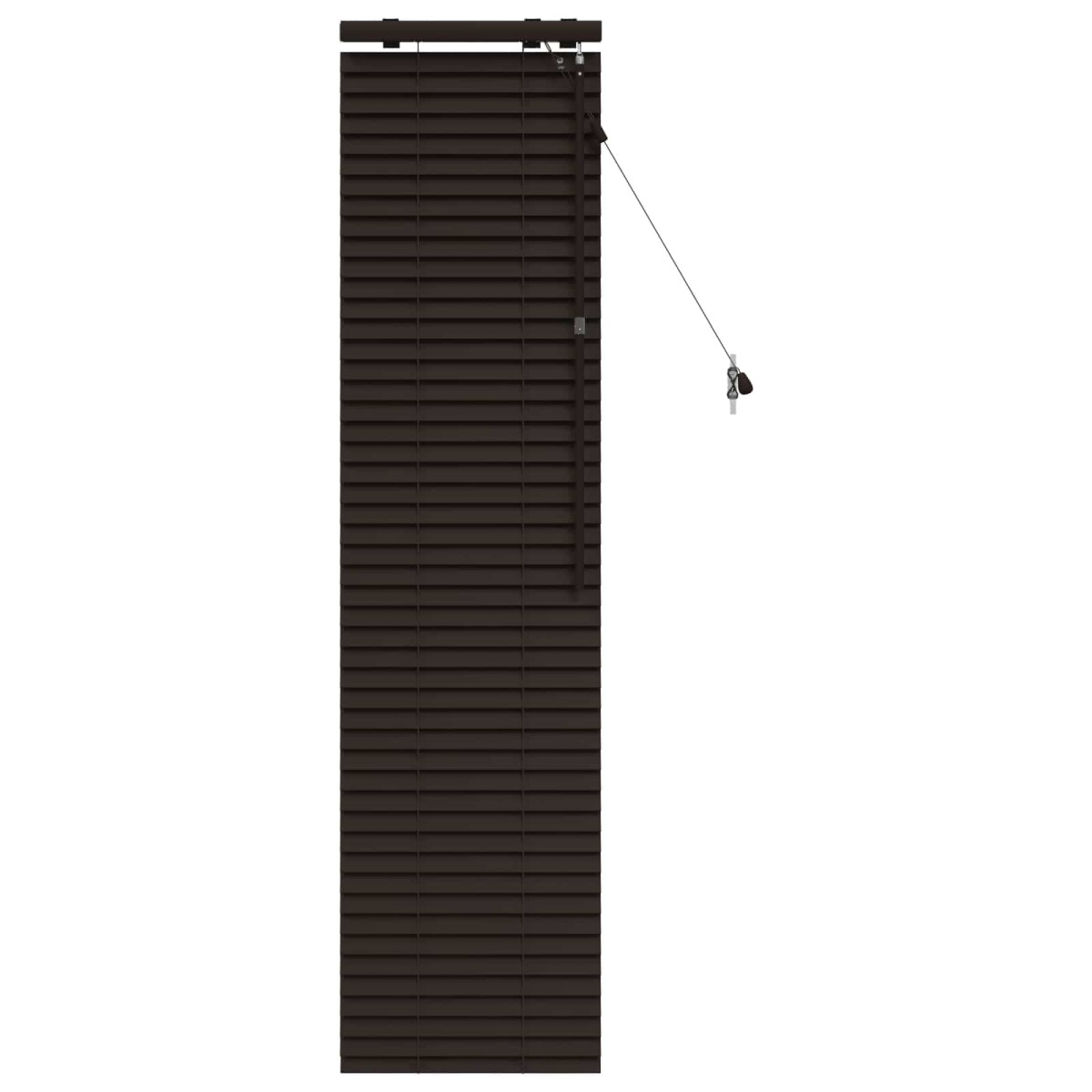 vidaXL Βενετσιάνικη Σκίαση Σκούρο Καφέ 50 x 160 εκ. 35 mm