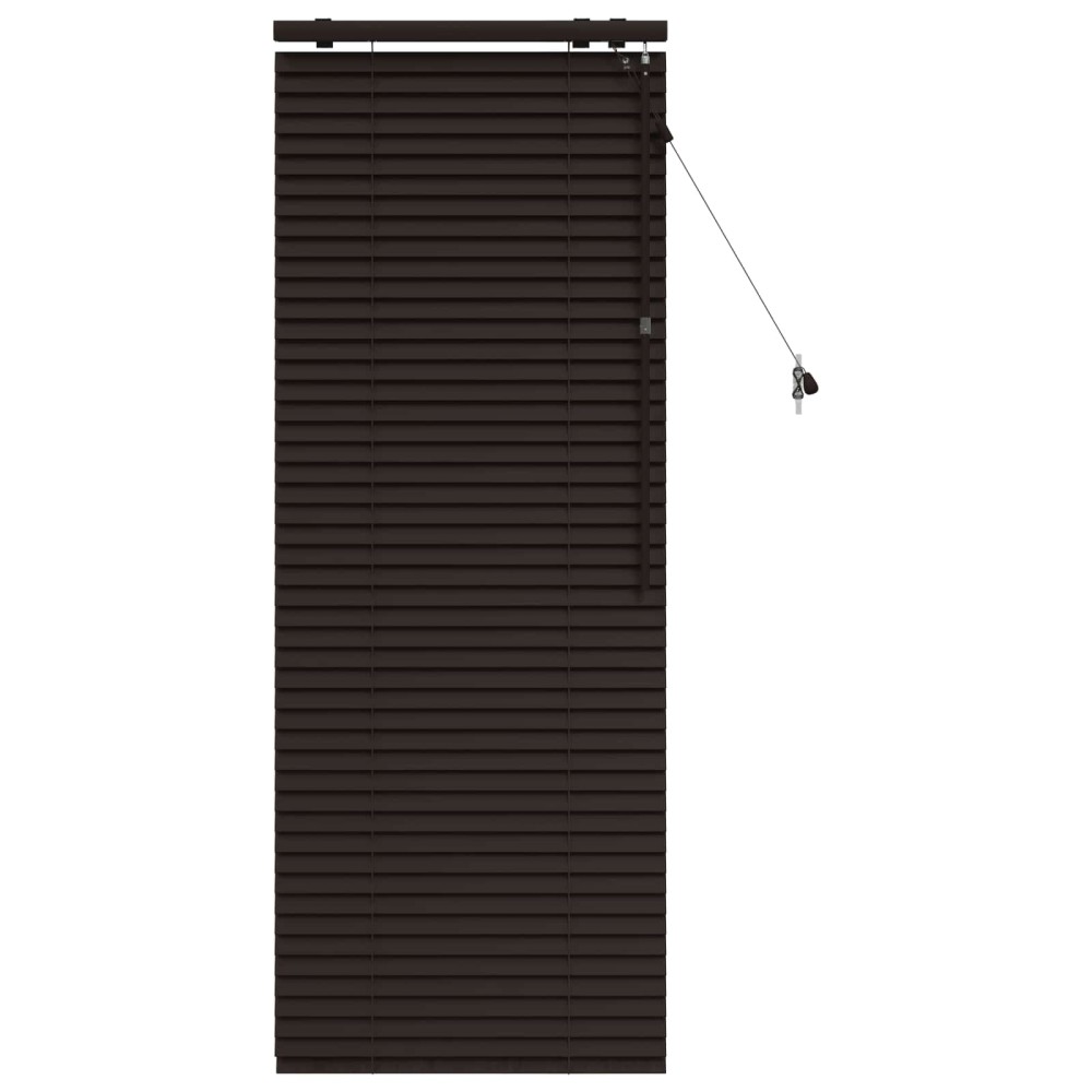 vidaXL Βενετσιάνικη Σκίαση Σκούρο Καφέ 60 x 160 εκ. 35 mm