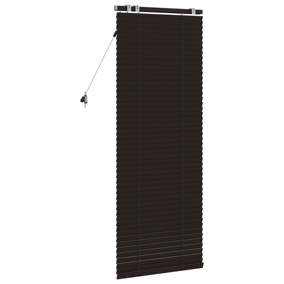 vidaXL Βενετσιάνικη Σκίαση Σκούρο Καφέ 60 x 160 εκ. 35 mm