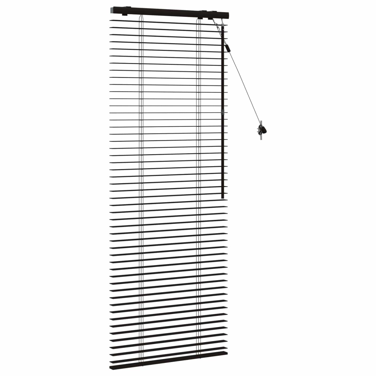 vidaXL Βενετσιάνικη Σκίαση Σκούρο Καφέ 65 x 160 εκ. 35 mm