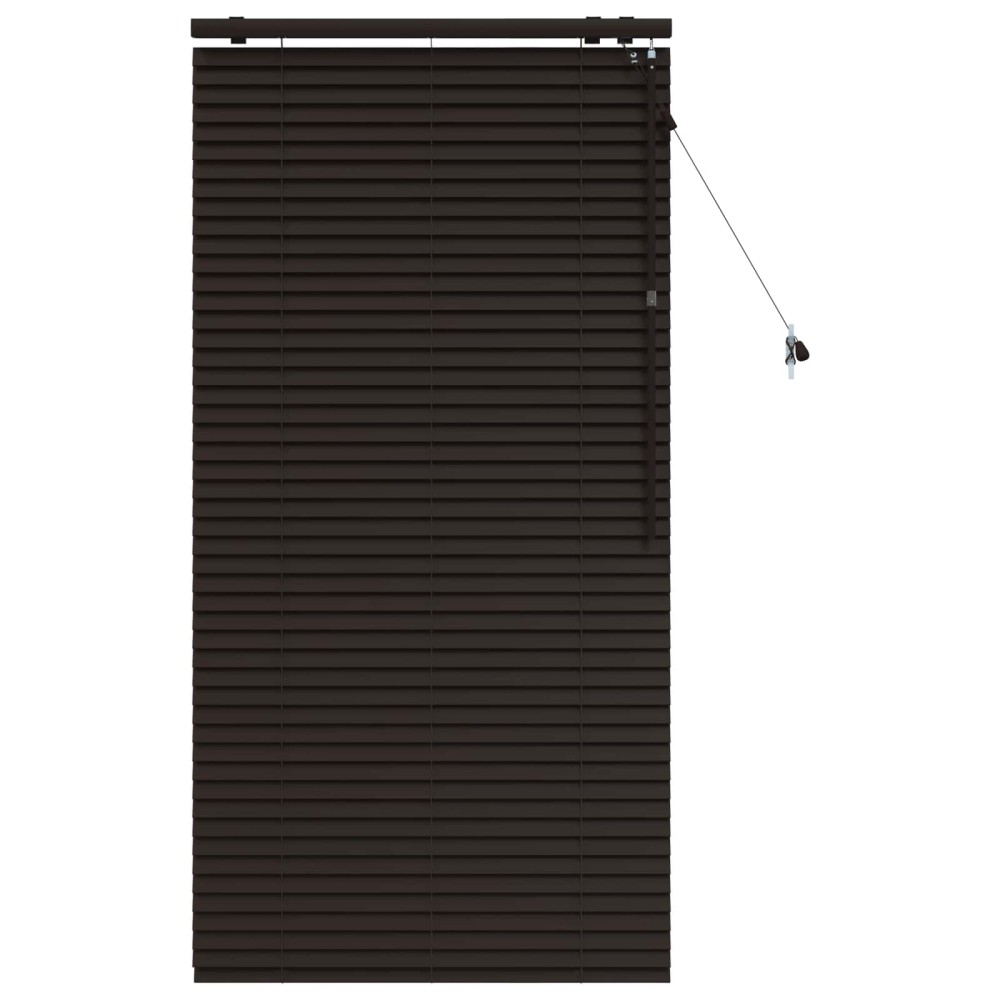 vidaXL Βενετσιάνικη Σκίαση Σκούρο Καφέ 70 x 160 εκ. 35 mm