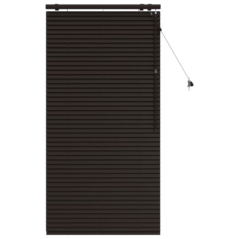 vidaXL Βενετσιάνικη Σκίαση Σκούρο Καφέ 75 x 160 εκ. 35 mm