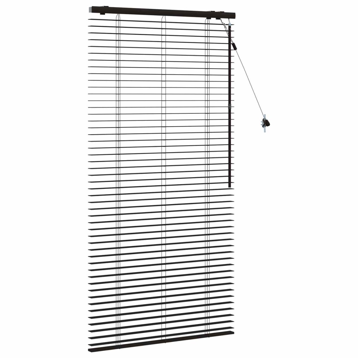 vidaXL Βενετσιάνικη Σκίαση Σκούρο Καφέ 75 x 160 εκ. 35 mm