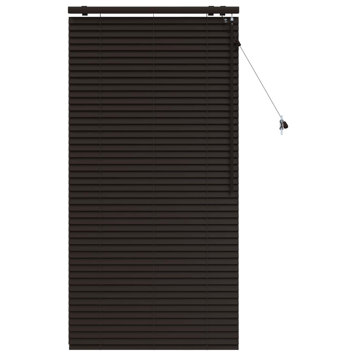 vidaXL Βενετσιάνικη Σκίαση Σκούρο Καφέ 80 x 160 cm 35 mm