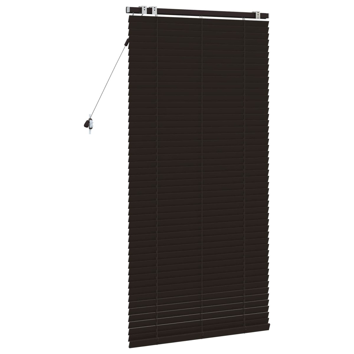 vidaXL Βενετσιάνικη Σκίαση Σκούρο Καφέ 80 x 160 cm 35 mm