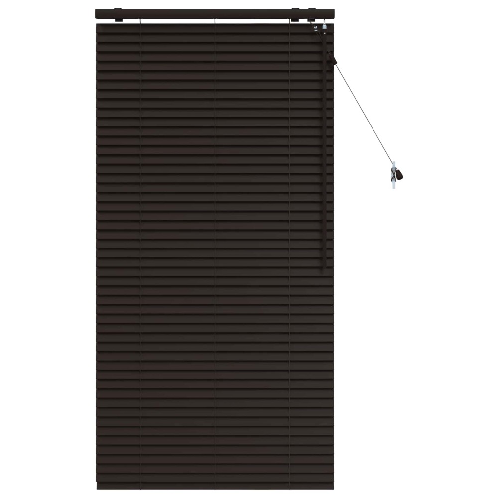 vidaXL Βενετσιάνικη Σκίαση Σκούρο Καφέ 85 x 160 εκ. 35 mm
