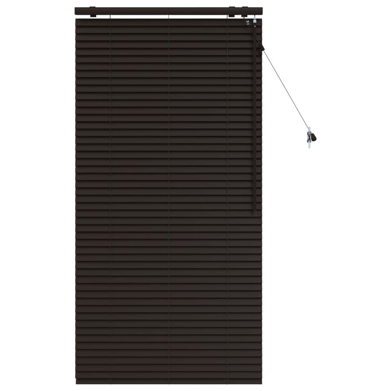 vidaXL Βενετσιάνικη Σκίαση Σκούρο Καφέ 95 x 160 εκ. 35 mm