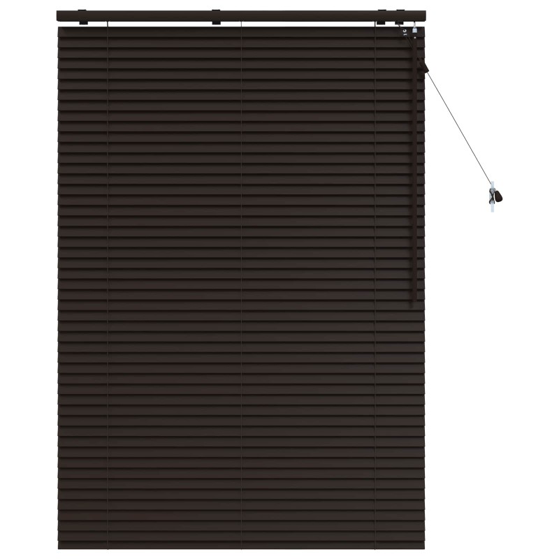 vidaXL Βενετσιάνικη Σκίαση Σκούρο Καφέ 100 x 160 cm 35 mm